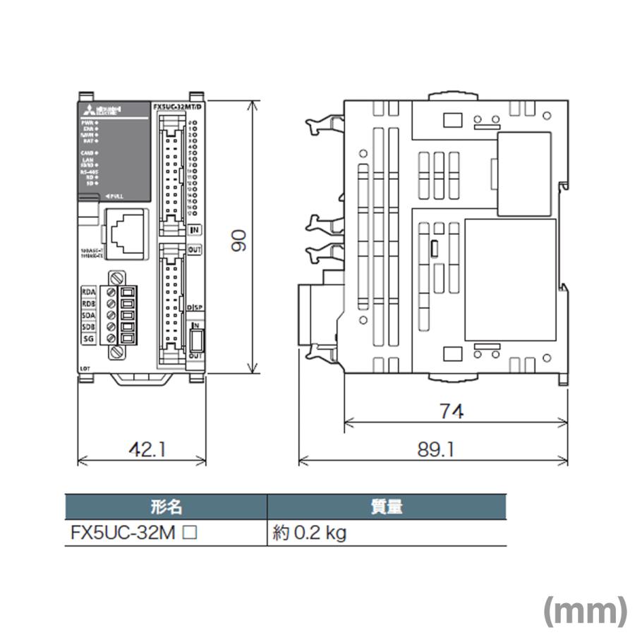 三菱電機 FX5UC-32MT/D CPUユニット (入力点数 16点) (出力点数 16点) NN｜angelhamshopjapan｜02