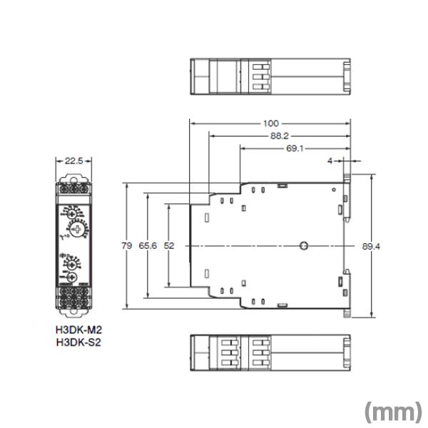 オムロン(OMRON) H3DK-S2 AC/DC24〜240V 50/60HZ ソリッドステート・タイマ NN｜angelhamshopjapan｜02