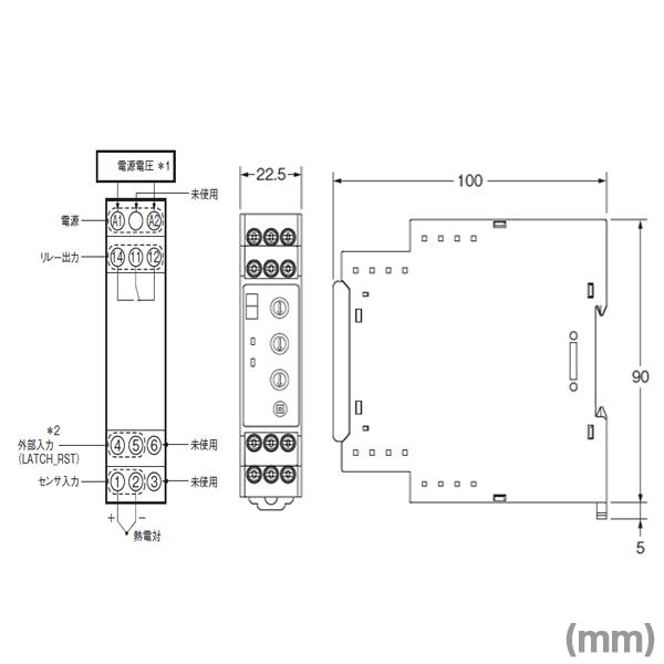 取寄 オムロン(OMRON) K8AK-TH12S 24VAC/DC 監視リレー (AC/DC24V) 温度警報器 NN｜angelhamshopjapan｜03