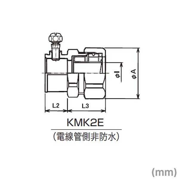 三桂製作所 KMK2E16 ケイフレックス薄鋼ネジナシ非防水コンビネーションカップリング (ケイフレックス＋薄鋼電線管用) フレキシブルコンジット 20個 SD｜angelhamshopjapan｜02