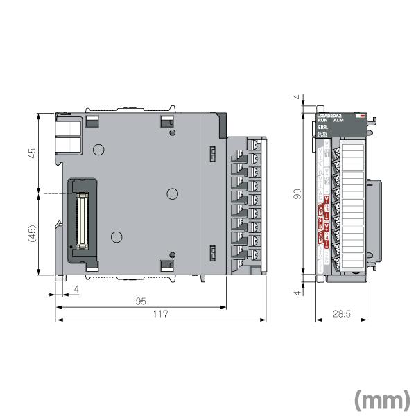 三菱電機 L60AD2DA2 アナログ入出力ユニット (入力: 2ch) (出力