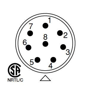 七星科学研究所 NCS-308-RF(NCS308RF) メタルコネクタ 30φ 8極 メス 逆芯 メタコン NN｜angelhamshopjapan｜03