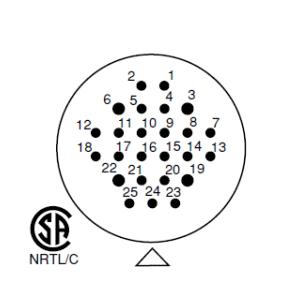 七星科学研究所 NCS-5025-R(NCS5025R) メタルコネクタ 50φ 25極 オス 正芯 メタコン NN｜angelhamshopjapan｜03