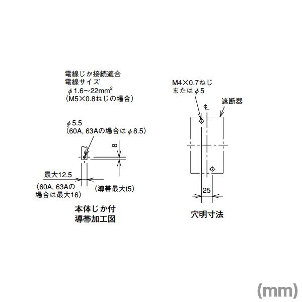 三菱電機（MITSUBISHI ELECTRIC） NF63-CV 3P 10A ノーヒューズ