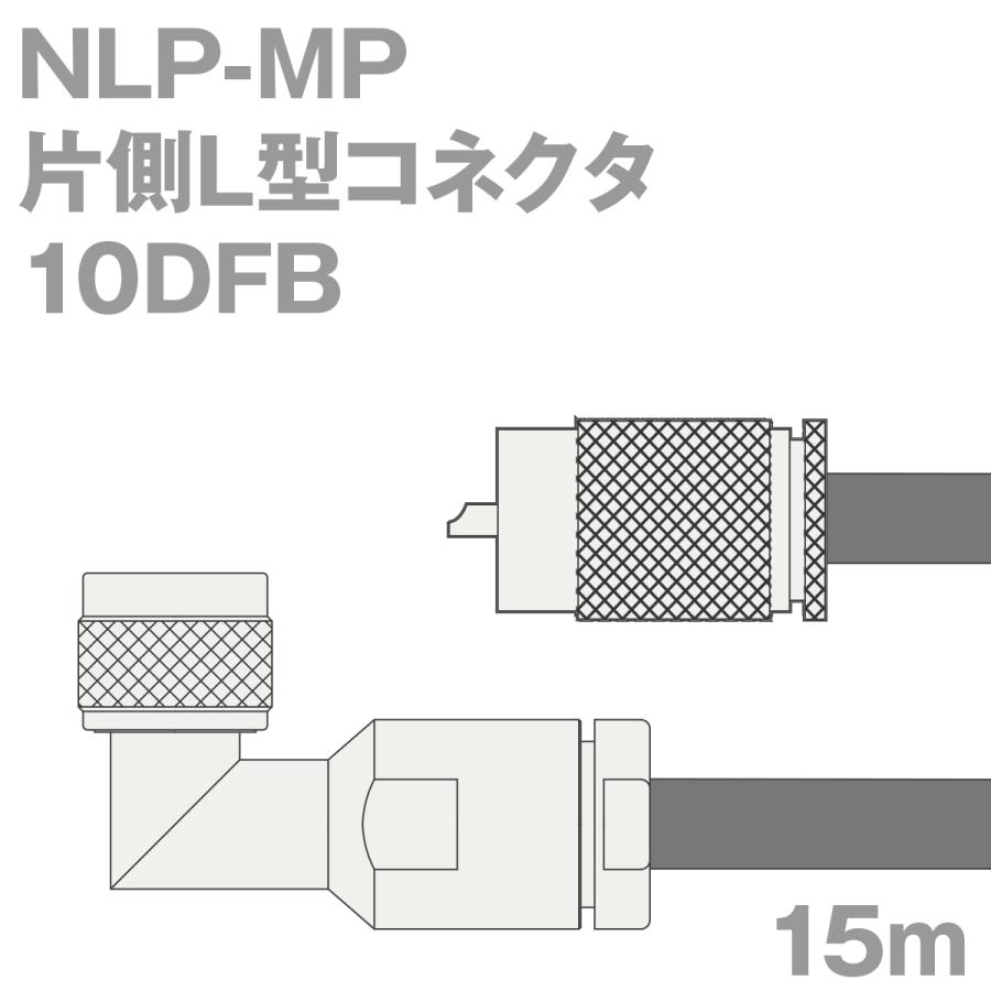 同軸ケーブル10DFB NLP-MP (MP-NLP) 15m (インピーダンス:50Ω) 10D-FB加工製作品ツリービレッジ