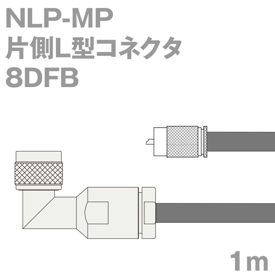 同軸ケーブル8DFB NLP-MP (MP-NLP) 1m (インピーダンス:50Ω) 8D-FB加工製作品ツリービレッジ
