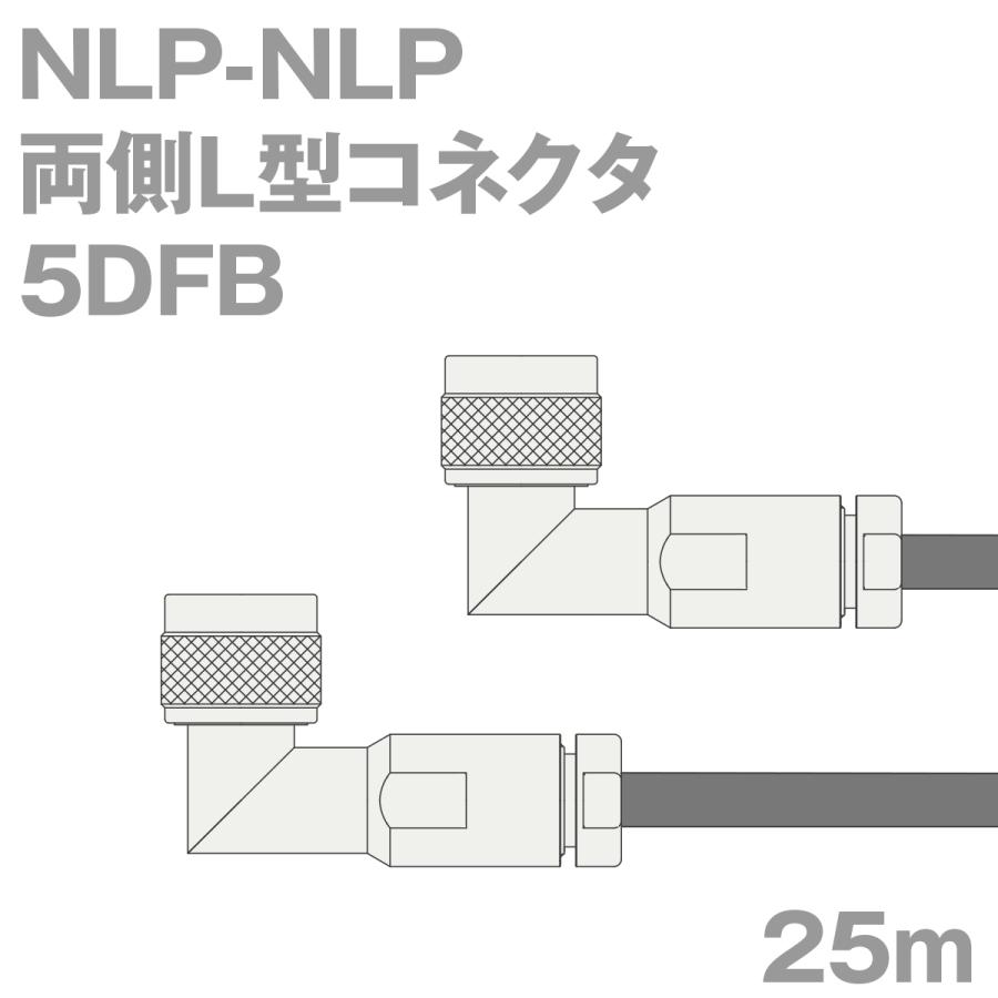 同軸ケーブル5DFB NLP-NLP 25m (インピーダンス:50Ω) 5D-FB加工製作品ツリービレッジ