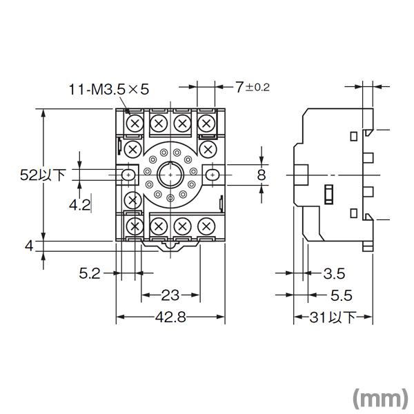 オムロン オムロン(OMRON) PF113A-E 丸型接続ソケット (PF 表面 オムロン オムロン(OMRON) PF113A-E 丸型接続ソケット (PF 表面
