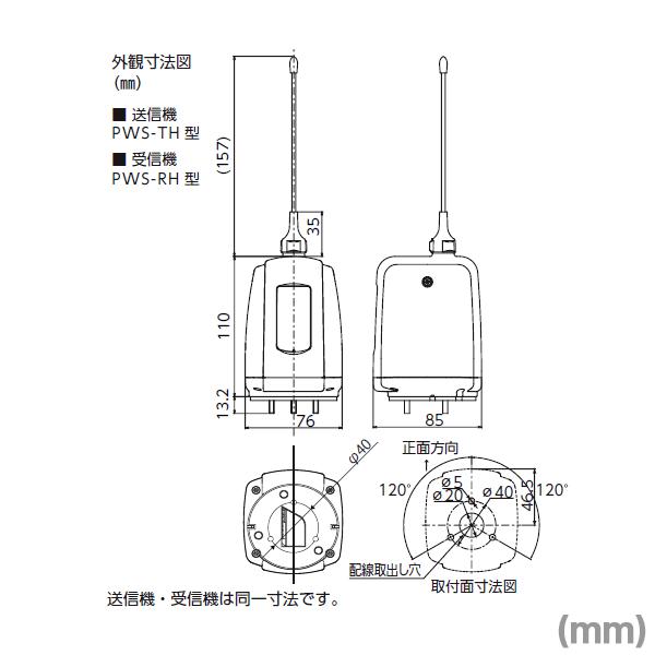 PATLITE(パトライト) PWS-RH-W ワイヤレスコントロールユニット