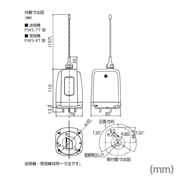 PATLITE(パトライト) PWS-RT-W ワイヤレスコントロールユニット
