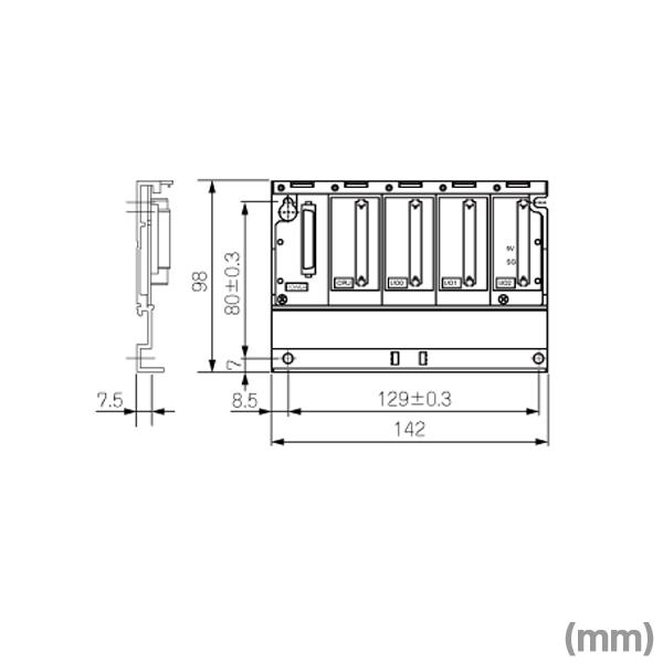 三菱電機 Q33SB 基本ベースユニット スリムタイプ (3スロット 三菱電機 Q33SB 基本ベースユニット スリムタイプ (3スロット