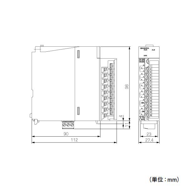三菱電機 Q64AD2DA アナログ−ディジタル・ディジタル-アナログ変換 