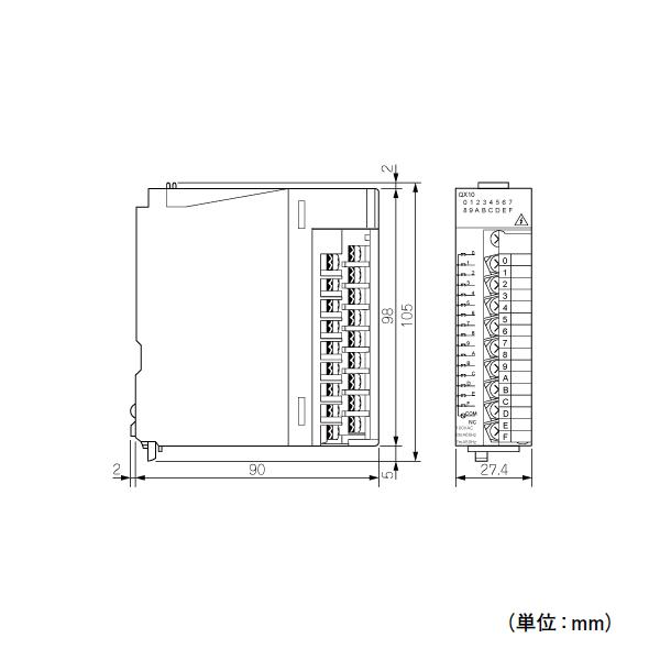 三菱電機  QX40 DC入力ユニット（プラスコモンタイプ） Qシリーズ シーケンサ NN｜angelhamshopjapan｜02