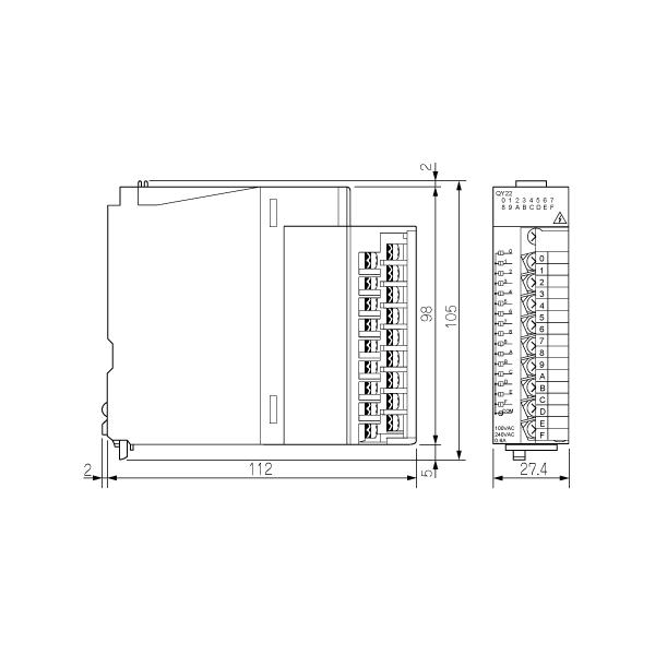 三菱電機 QY22 トライアック出力ユニット Qシリーズ シーケンサ 三菱電機 QY22 トライアック出力ユニット Qシリーズ シーケンサ