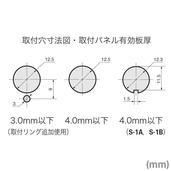 NKKスイッチズ S-1A 小形トグルスイッチ (ON-OFF) (単極単投回路