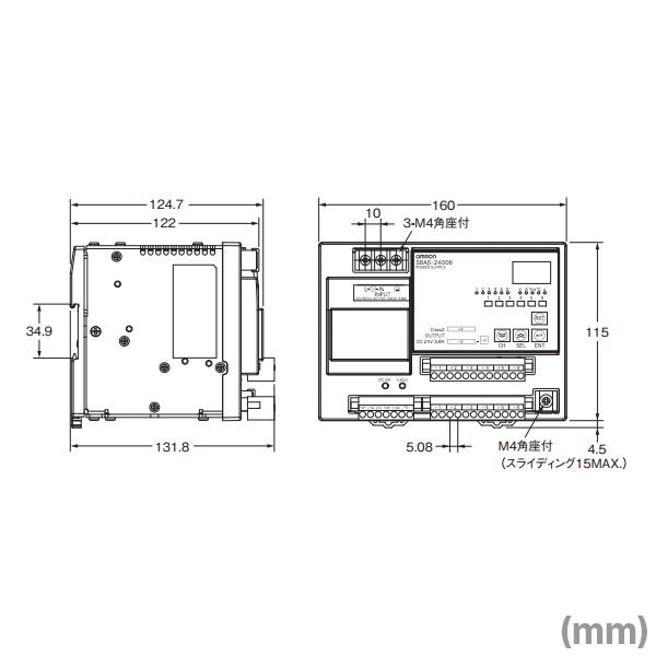 オムロン(OMRON) S8AS-24006 スマート・パワーサプライ (容量: 240W