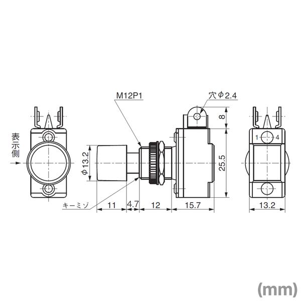 NKKスイッチズ SB-221N/O 小形押ボタンスイッチ (モーメンタリ) (OFF-ON) (単極単投回路) (はんだ端子) NN｜angelhamshopjapan｜02