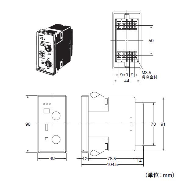 オムロン（OMRON） SE-K1N モータ・リレー 反限時動作形 パネル 