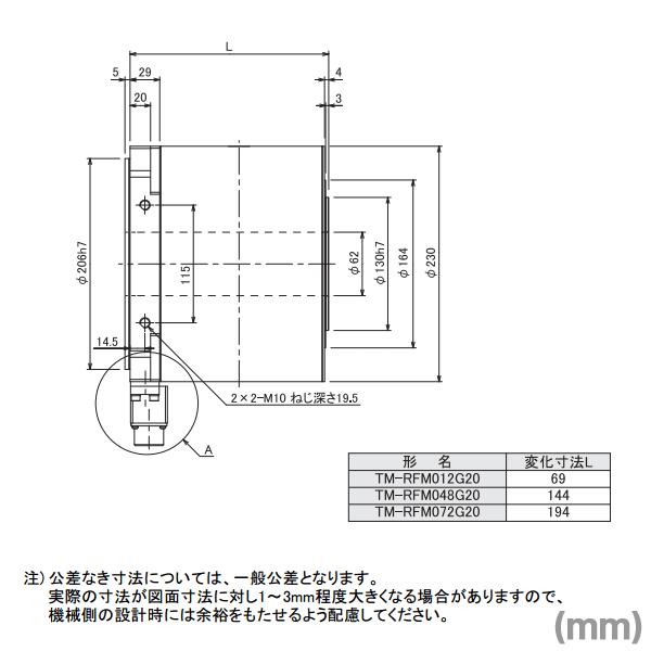 三菱電機 TM-RFM012G20 ダイレクトドライブモータ TM-RFMシリーズ (モータ外形 φ230) (定格出力 251W) NN｜angelhamshopjapan｜03