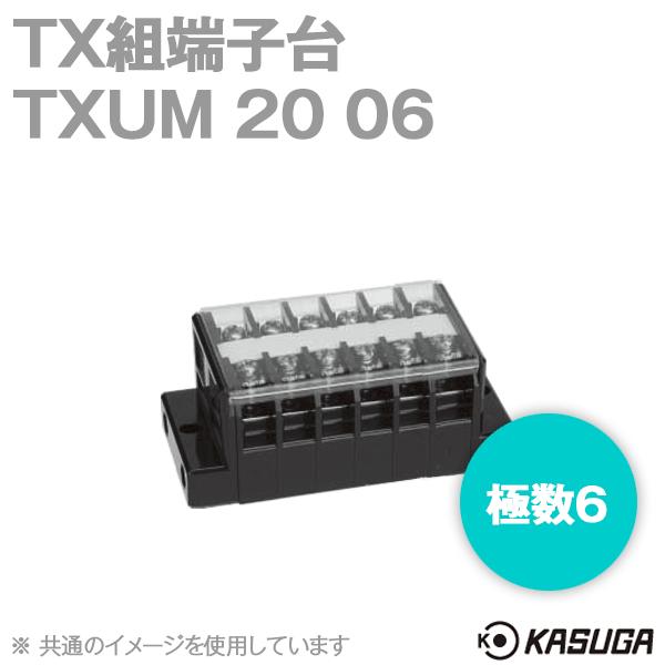 取寄 パトライト(旧春日電機) TXUM20 06 TX組端子台 (ジャンプアップ) (カバー・記名シール付) (5.5mm2) (40A) (極数6) SN｜angelhamshopjapan
