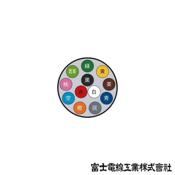 富士電線工業 VCT 3.5sq×12芯 600V耐圧ケーブル (3.5mm 12C 12心 富士電線工業 VCT 3.5sq×12芯 600V耐圧ケーブル (3.5mm 12C 12心