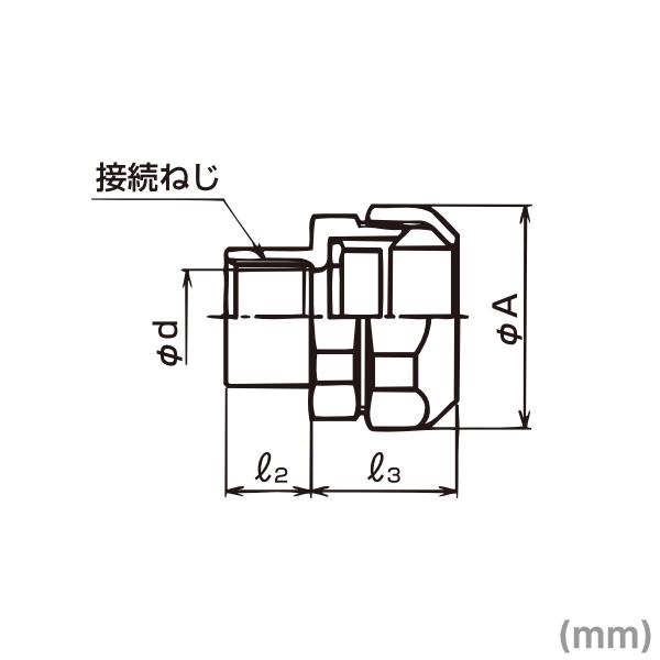 三桂製作所 WUC76 ユニオンカップコネクタ (防水プリカチューブ＋ねじ付き薄鋼電線管接続用) 防水プリカ用コンビネーションカップリング 5個 SD｜angelhamshopjapan｜02