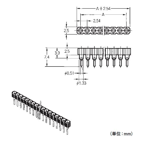 取寄 オムロン(OMRON) XR2C-1611-N 形XR2C 1列タイプ ディップ端子 16極 (金メッキ0.25μm) (100個入) NN｜angelhamshopjapan｜02