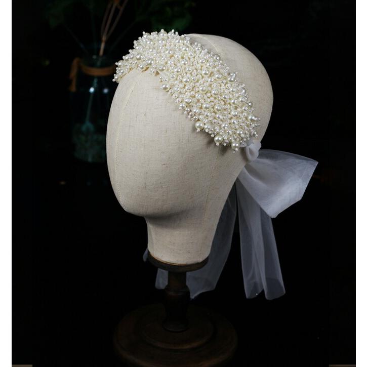 国内即発送 パール髪飾り カチューシャ カチューム ヘッドドレス 結婚式 パーティー アクセサリー 長さは約160cm 幅は約7cm Ac186jd Shipsctc Org