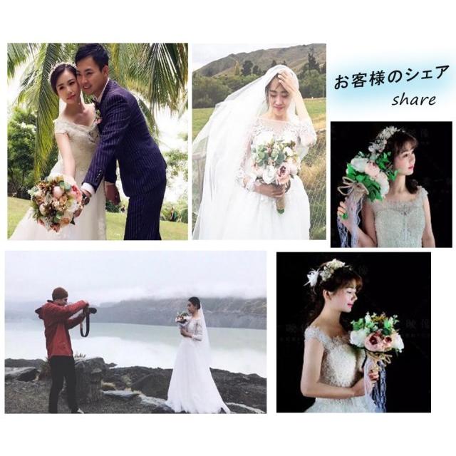 3点セット ウエディングブーケ 造花 ブライダルブーケ ラウンドブーケ トスブーケ 結婚式 花束 ブートニア リストブーケ 写真色 直径約24cm D84 D84 アンジェリア 通販 Yahoo ショッピング