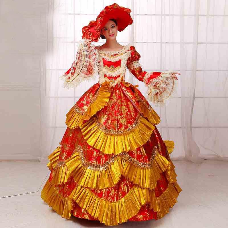 販売 員 ノルマ お姫様カラードレス 刺繍 レディース ロングドレス 豪華なドレス 中世貴族風 ワンピース プリンセスライン ステージ衣装 舞台衣装用 王族服 オペラ声楽 福袋 工場直売店 Paynow Universalpapershredding Com