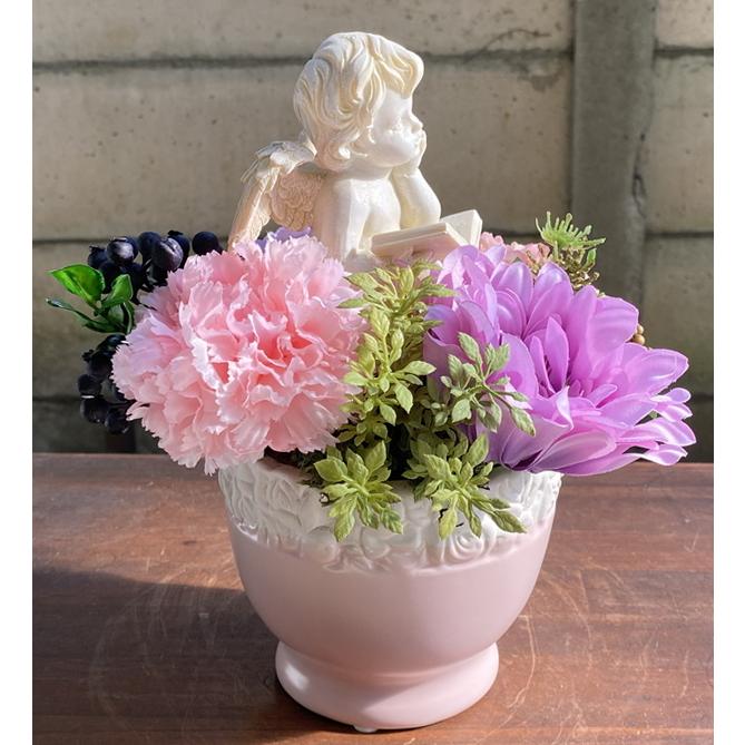 ※  アートフラワーアレンジメント 造花・アートフラワーアレンジメント】ナチュラルオーキッド