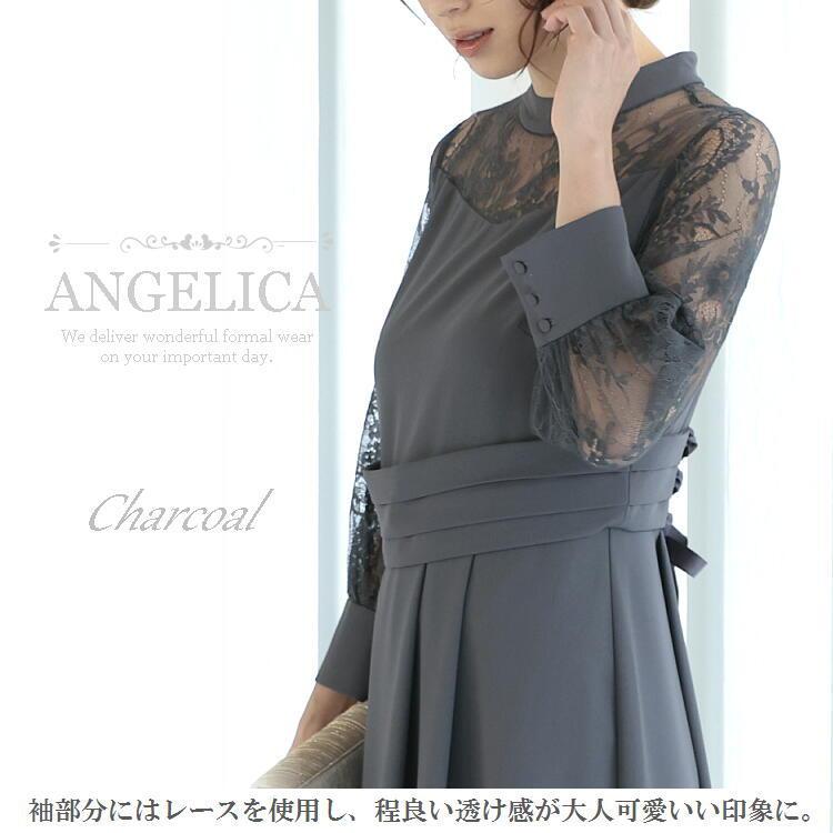 Shichiri半袖ワンピース Lサイズ ネイビー/グレー osharewalker（オシャレウォーカー） ワンピース レディース 夏 シャツ