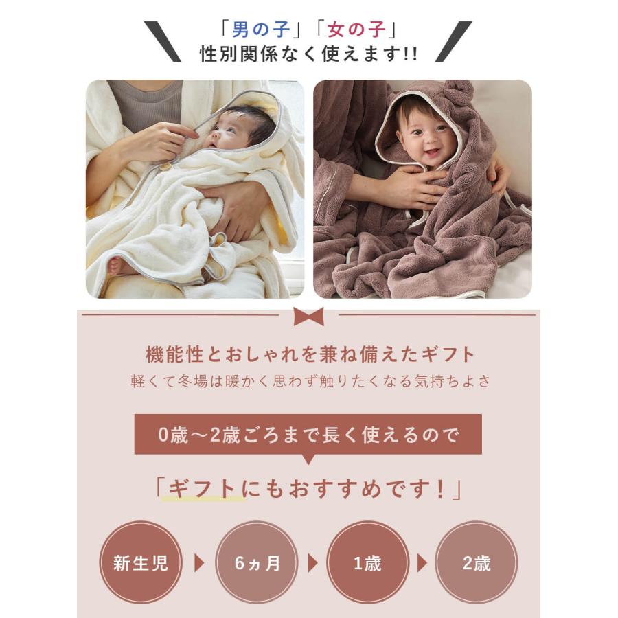 出産祝い 親子ペア バスタイム 3点セット バスローブ ベビーバスポンチョ ヘアバンド プレゼント ギフト 男の子 女の子 エンジェリーベの画像
