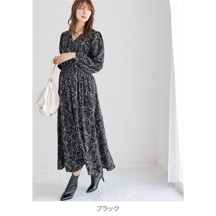 ANGELIEBE 授乳服 線画 花柄 ドット マタニティ 服 ウエスト ANGELIEBE 授乳服 線画 花柄 ドット マタニティ 服 ウエスト