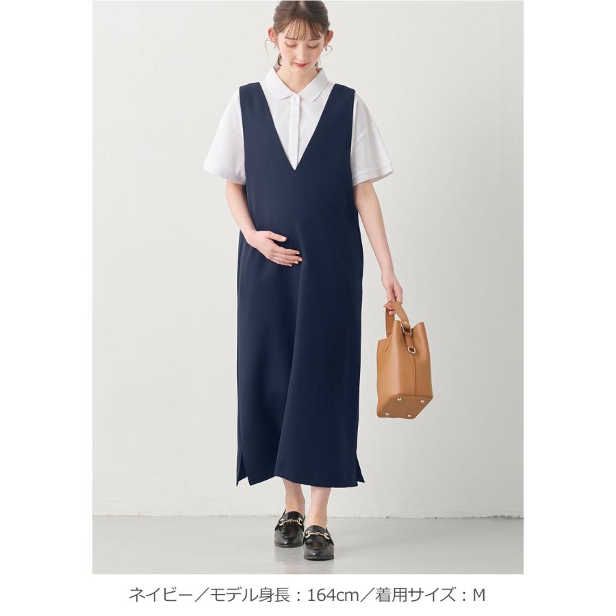 ANGELIEBE（エンジェリーベ） マタニティ ワンピース 夏 ジャンスカ V