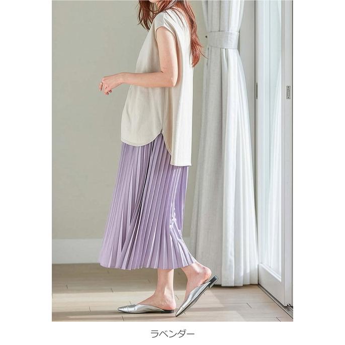 ◇新品◇archivio◇ラベンダー◇プリーツスカート◇38M◇ ANGELIEBE（エンジェリーベ） マタニティ プリーツスカート 授乳服