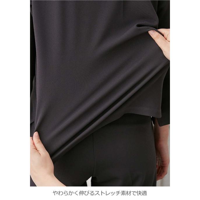 マタニティ フォーマル 授乳口 授乳服 妊婦 オフィス 強撚スムース