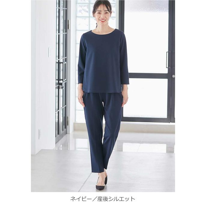マタニティ フォーマル 授乳口 授乳服 妊婦 オフィス 強撚スムース