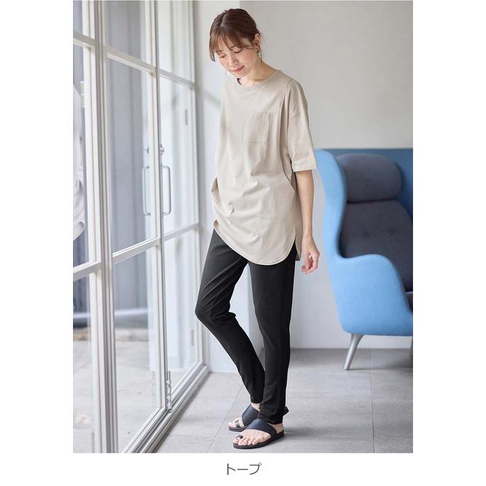 ANGELIEBE マタニティ Tシャツ 授乳服 妊婦服 五分袖 トップス