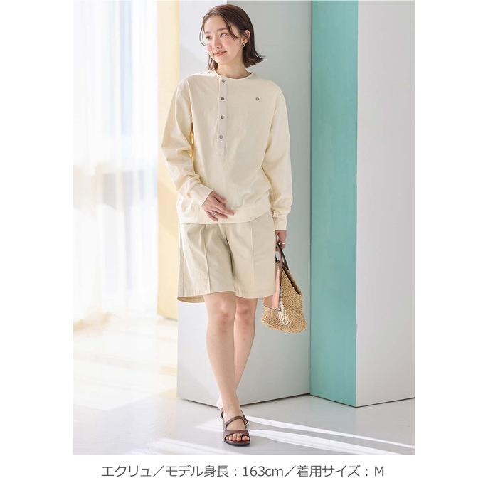 マタニティ パンツ センターシーム ハーフパンツ ボトム アジャスター 妊婦 仕事服 通勤 オフィス キレイめ カジュアル 無地 ママ｜angeliebe｜17