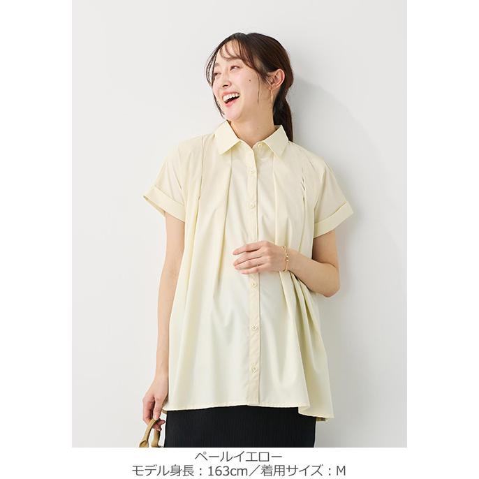 ANGELIEBE（エンジェリーベ） マタニティ トップス 半袖 シャツ 授乳服