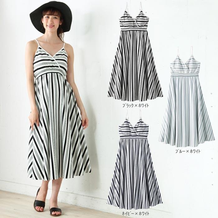 授乳服 マタニティ ワンピース 授乳しやすい カップ付ストライプフレアワンピース 産前 産後 妊婦服 マタニティー 春 夏 マタニティ授乳服ベビー Angeliebe 通販 Paypayモール