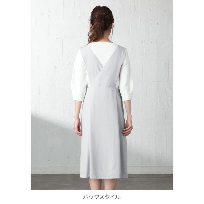 SALE 授乳服 マタニティ ワンピース 産前産後対応 ジャンパースカート 産前 産後 妊婦服 マタニティー マタニティワンピース  事務服 オフィス｜angeliebe｜02