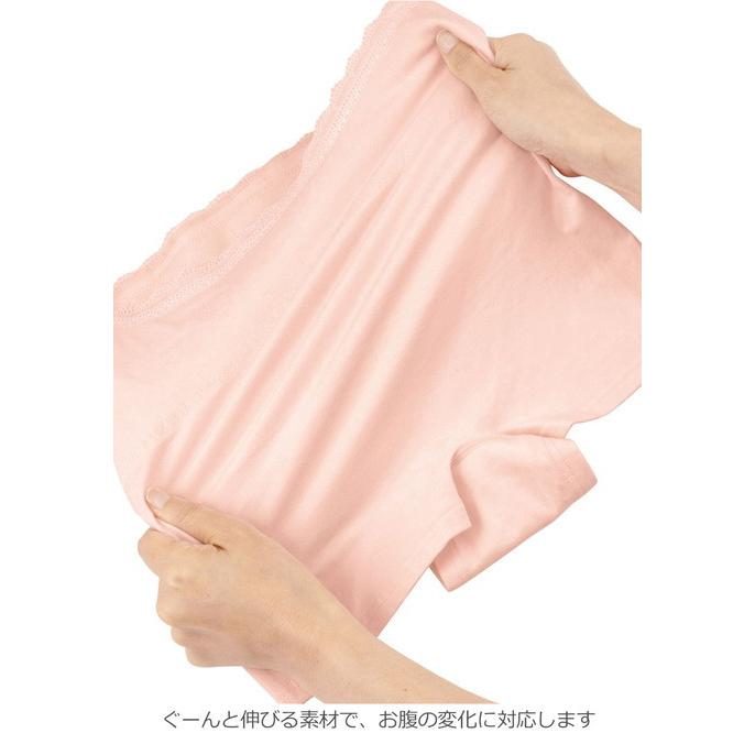 妊婦帯 ショーツタイプ INUJIRUSHI×ninaru コラボ 1枚でらくちん 快適な パンツ妊婦帯 犬印 マタニティ 出産準備 腹帯 インナー|ANGELIEBE |04