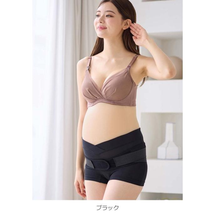 骨盤ベルト 履くタイプ 骨盤ケア ガードル マタニティベルト ピジョン 妊娠中から使える 妊婦 インナー 下着 エンジェリーベの画像