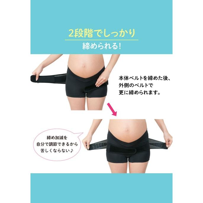 骨盤ベルト 履くタイプ 骨盤ケア ガードル マタニティベルト ピジョン 妊娠中から使える 妊婦 インナー 下着 エンジェリーベの画像