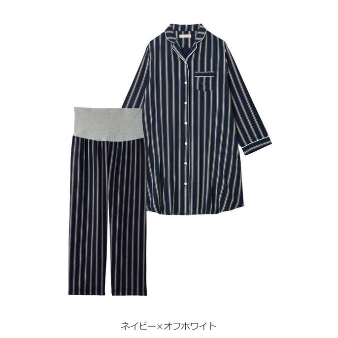 ANGELIEBE（エンジェリーベ） マタニティ パジャマ 長袖 授乳服 前開き