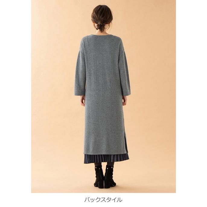 授乳服 マタニティ 服 ワンピース 授乳口付 ウール混クルーネックワンピース 産前 産後 妊婦服 マタニティー マタニティワンピース 秋 冬 秋冬 Angeliebe Paypayモール店 通販 Paypayモール