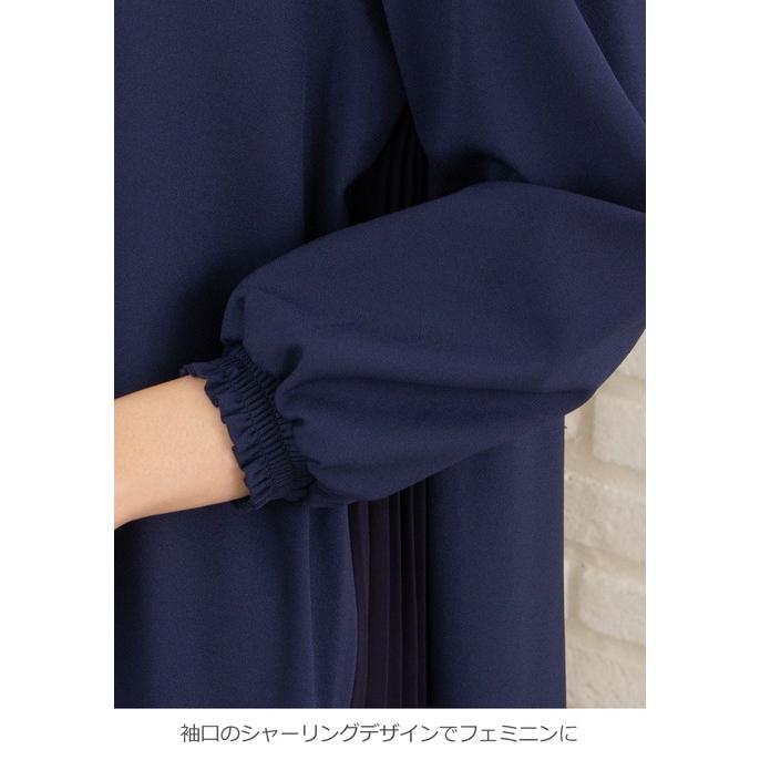 授乳服 マタニティ 服 ワンピース 授乳口付 サイドプリーツワンピース 産前 産後 妊婦服 マタニティー マタニティワンピース|ANGELIEBE |05