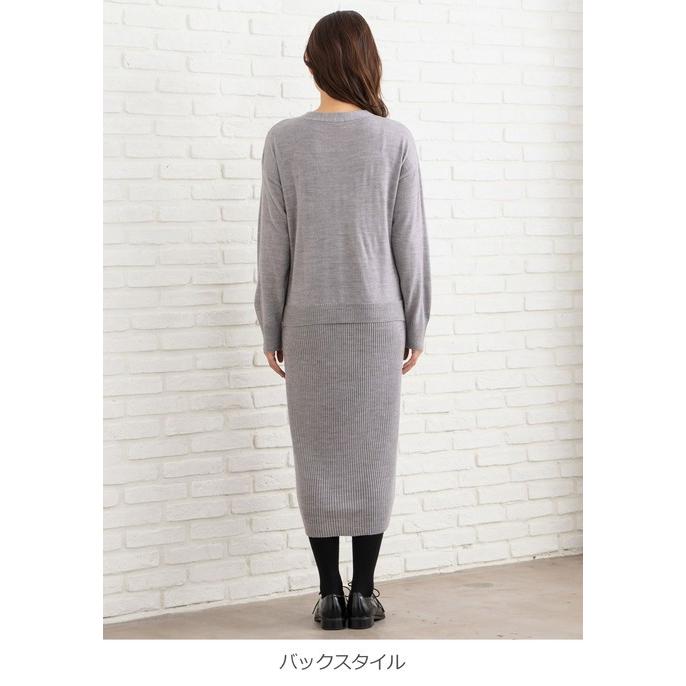 バーゲンセール 授乳服 マタニティ 服 ワンピース 授乳口付 アンチピリング加工 天竺ニット リブニットvネックレイヤードワンピース 妊婦服 おしゃれ Materialworldblog Com